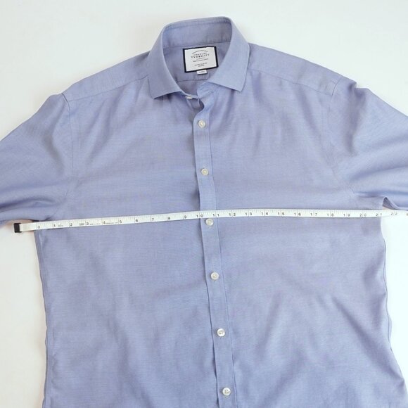 Charles Tyrwhitt Light Blue Dress Shirt - Picture 5 of 6